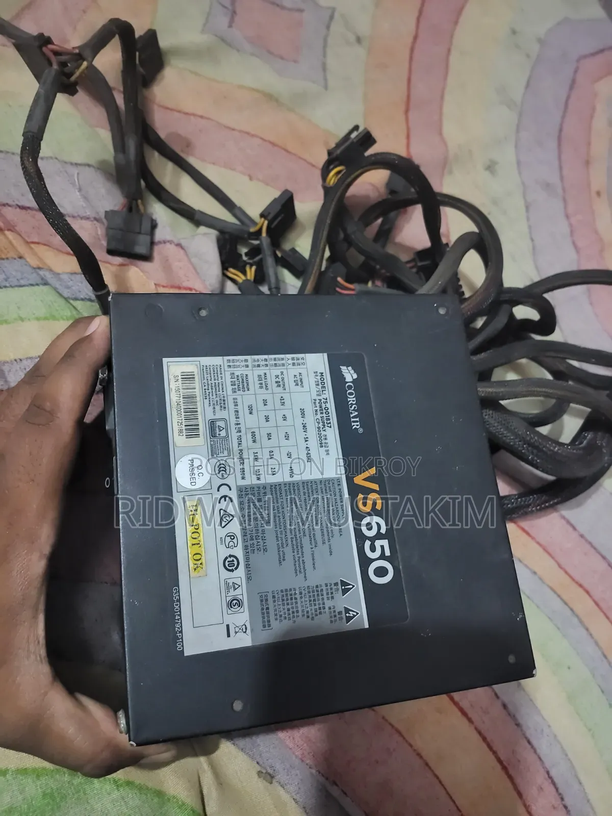 Corsair Vs650 W Power Supply