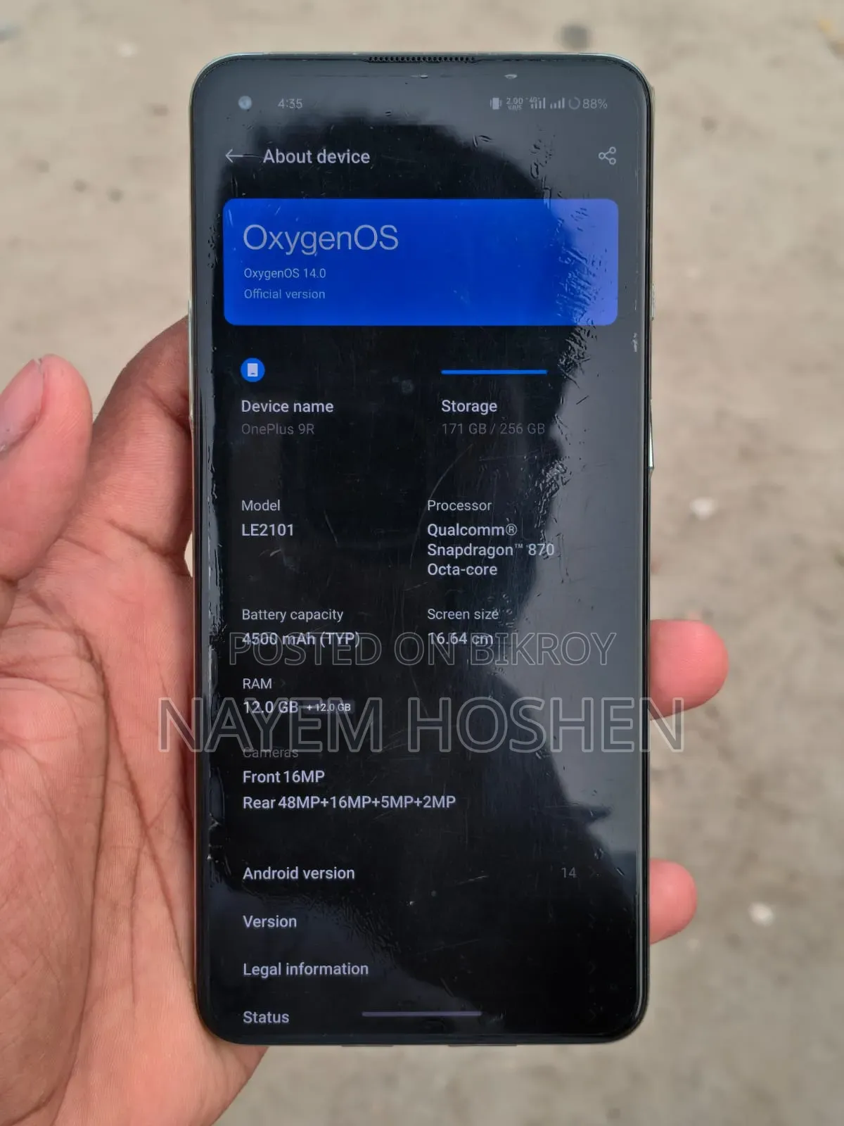 OnePlus 9R 256 GB Blue