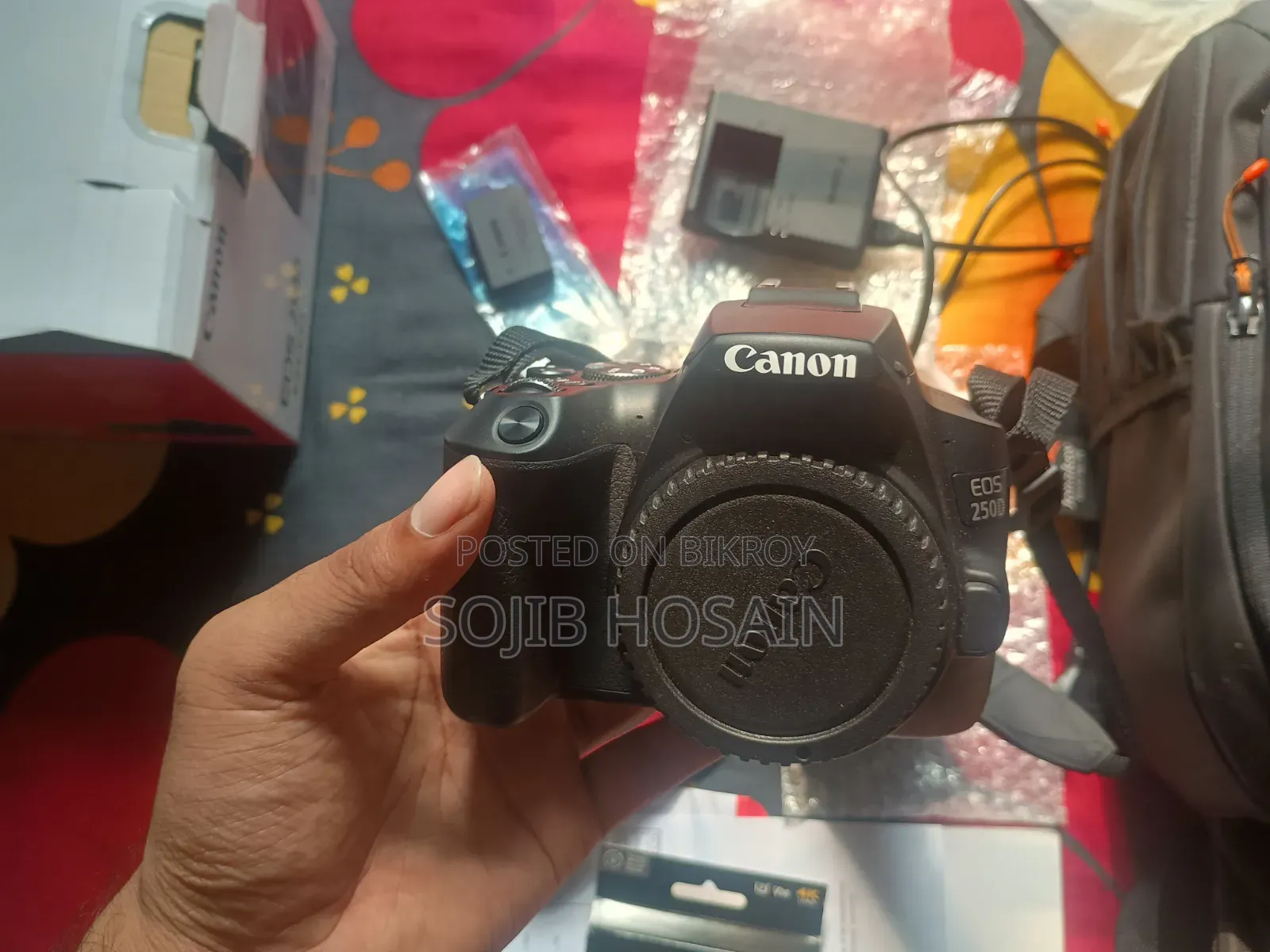 Canon Eos 250d DSLR Camera (Full Set for Sale)
