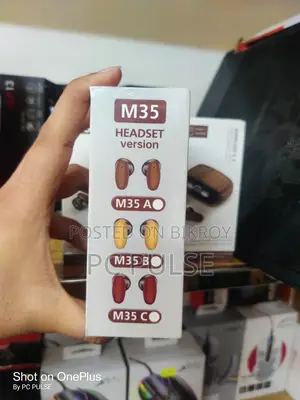 M35 Premium Wireless Earbuds (Wood Texture Edition) – Brand New