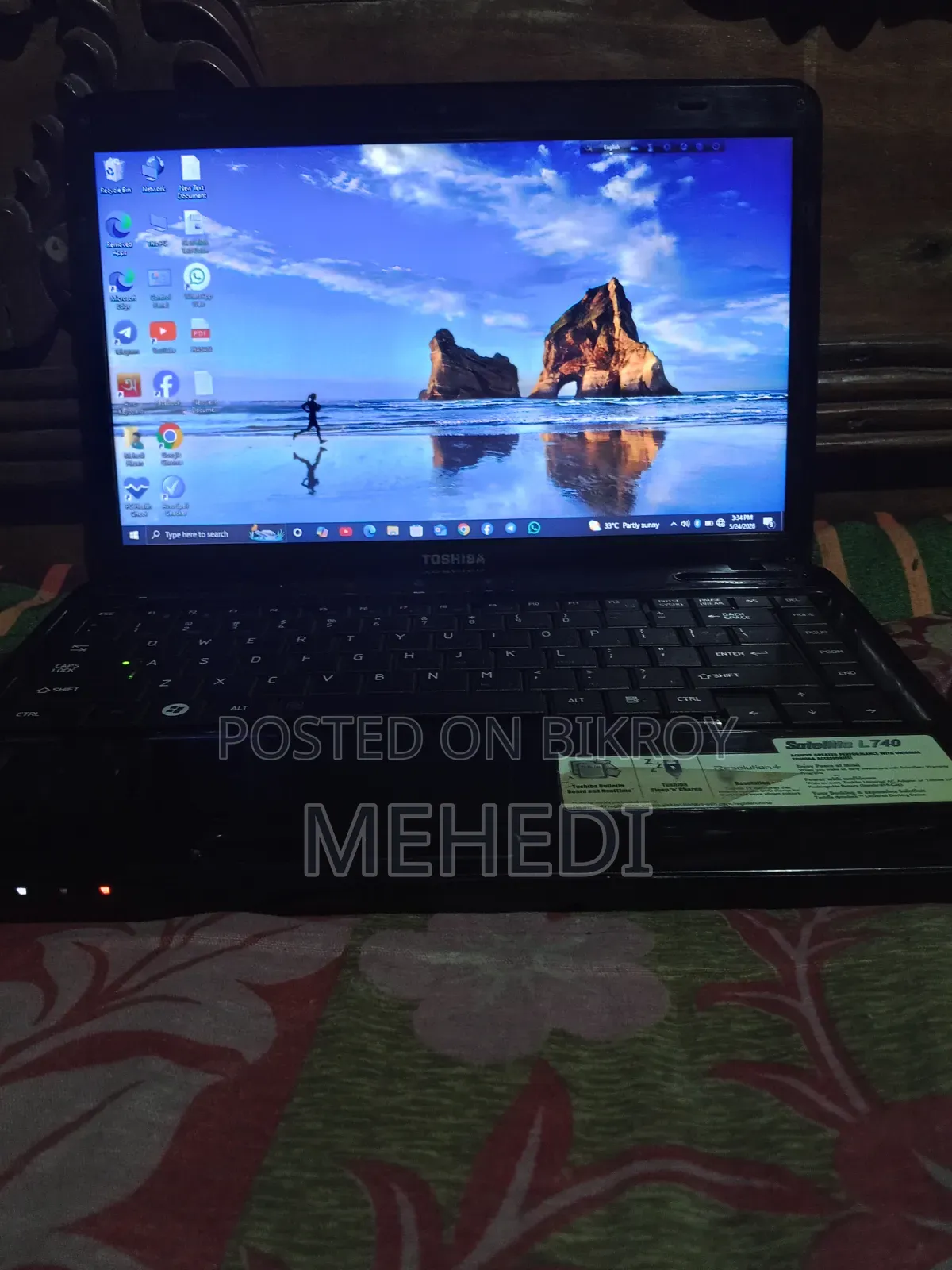 Laptop Toshiba Satellite L70 4GB Intel Core I3 HDD 500GB