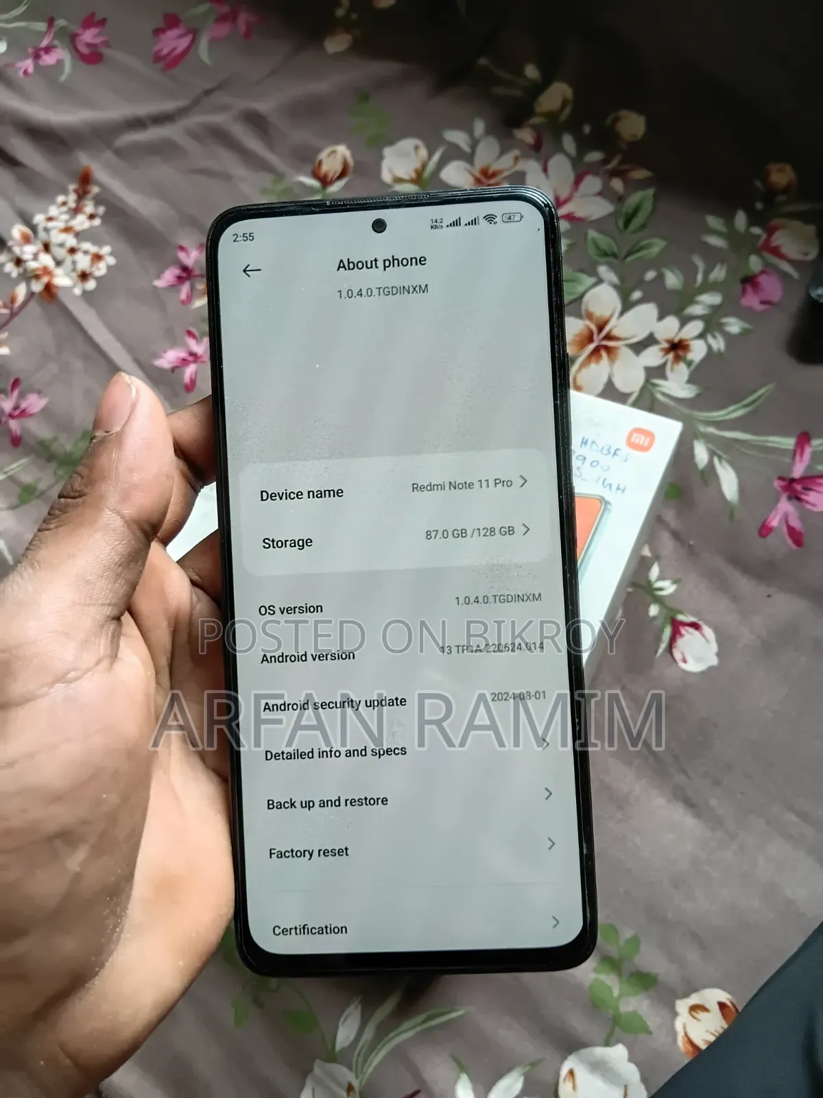 Xiaomi Redmi Note 11 Pro 128 GB Black