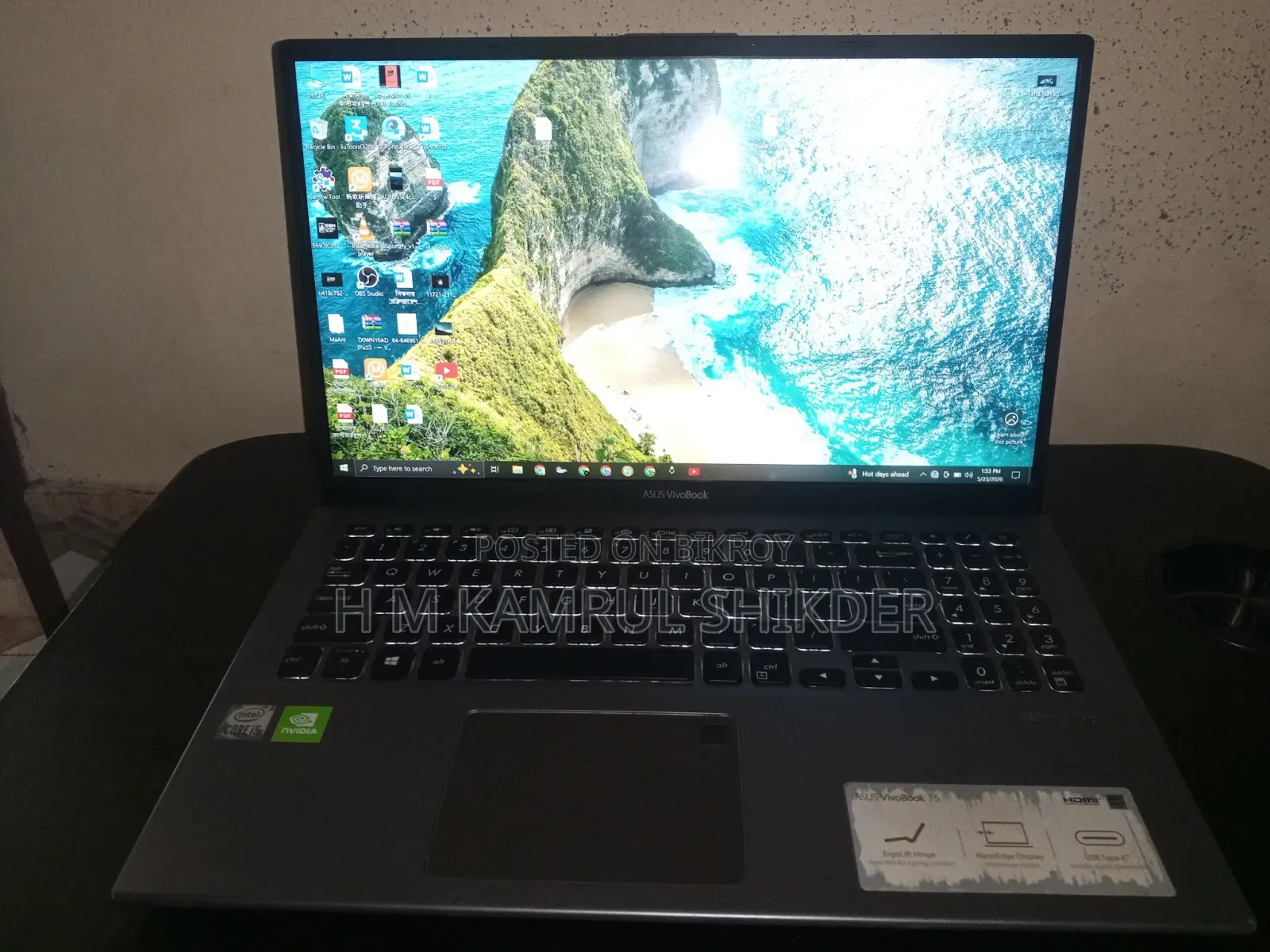 Laptop Asus VivoBook X540SA 8GB Intel Core I5 SSD 512GB