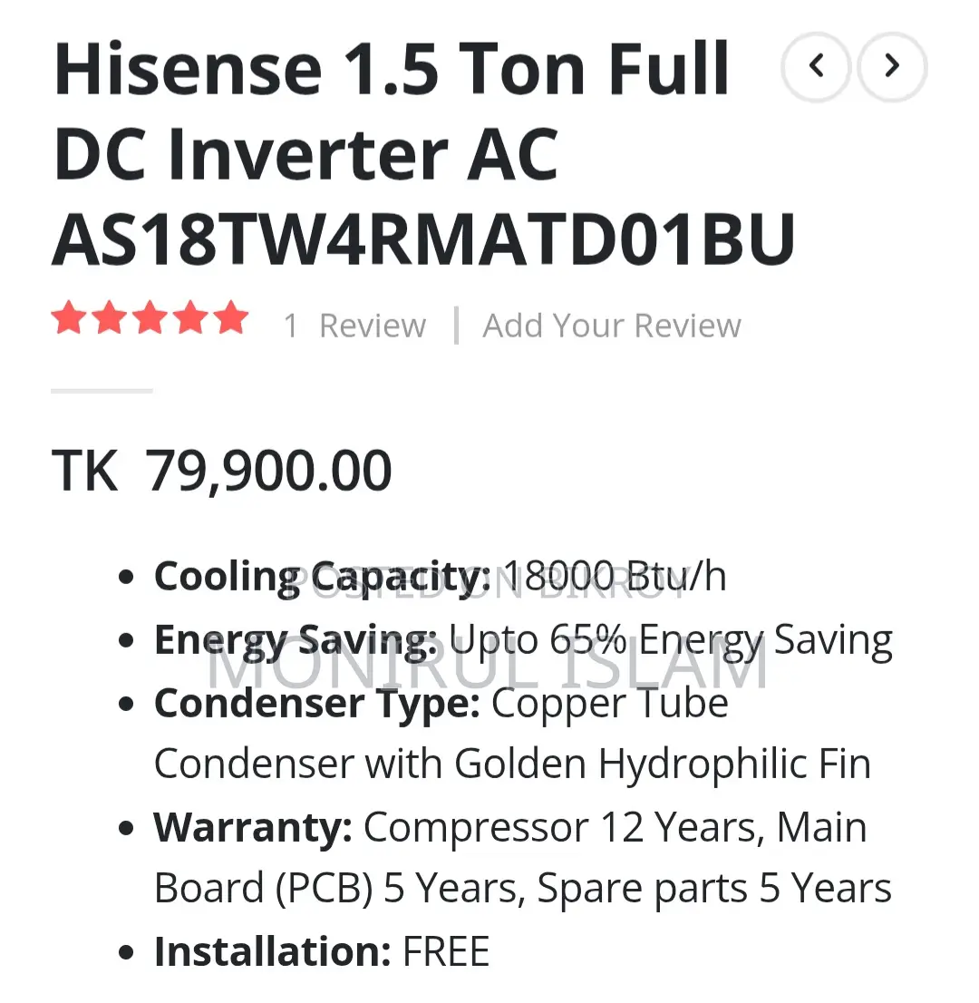 Hisense Inverter Ac