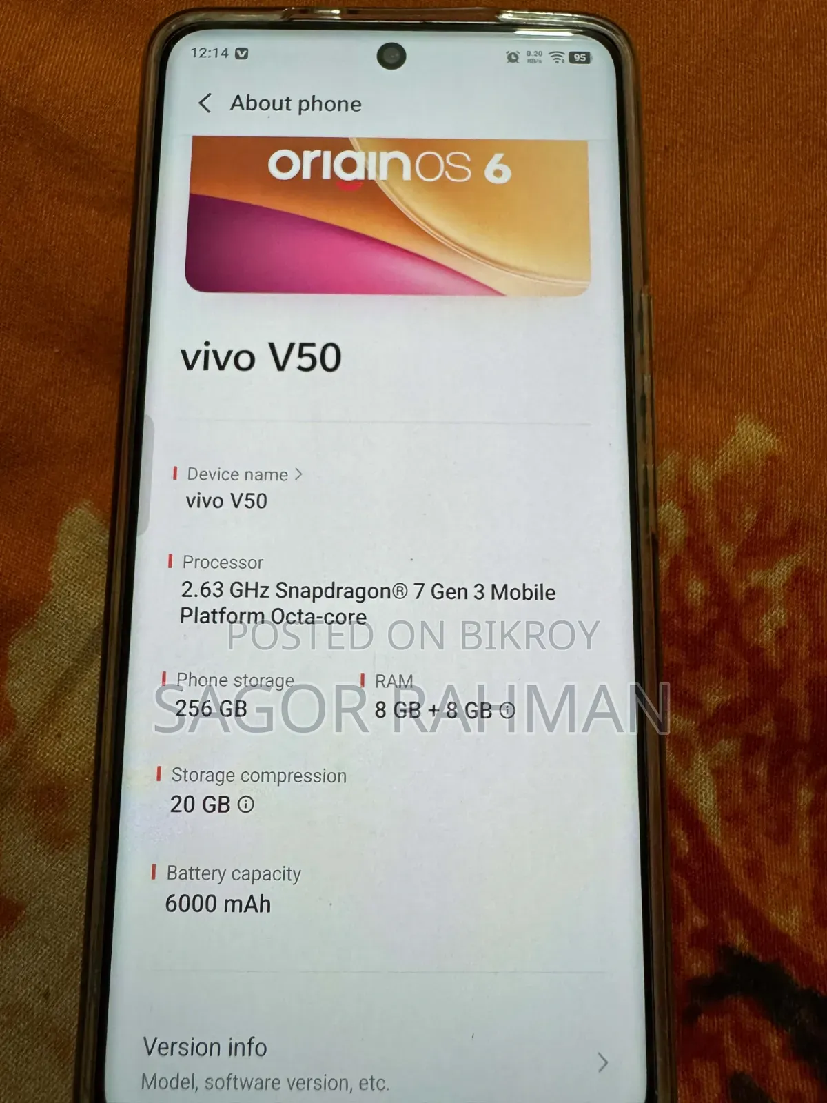Vivo V50 256 GB Blue
