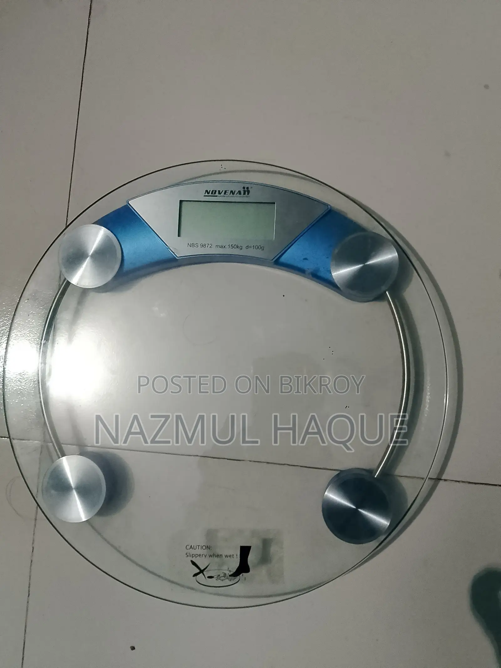 Novena Digital Body Weight Scale | Glass Weight Machine | Good Condition