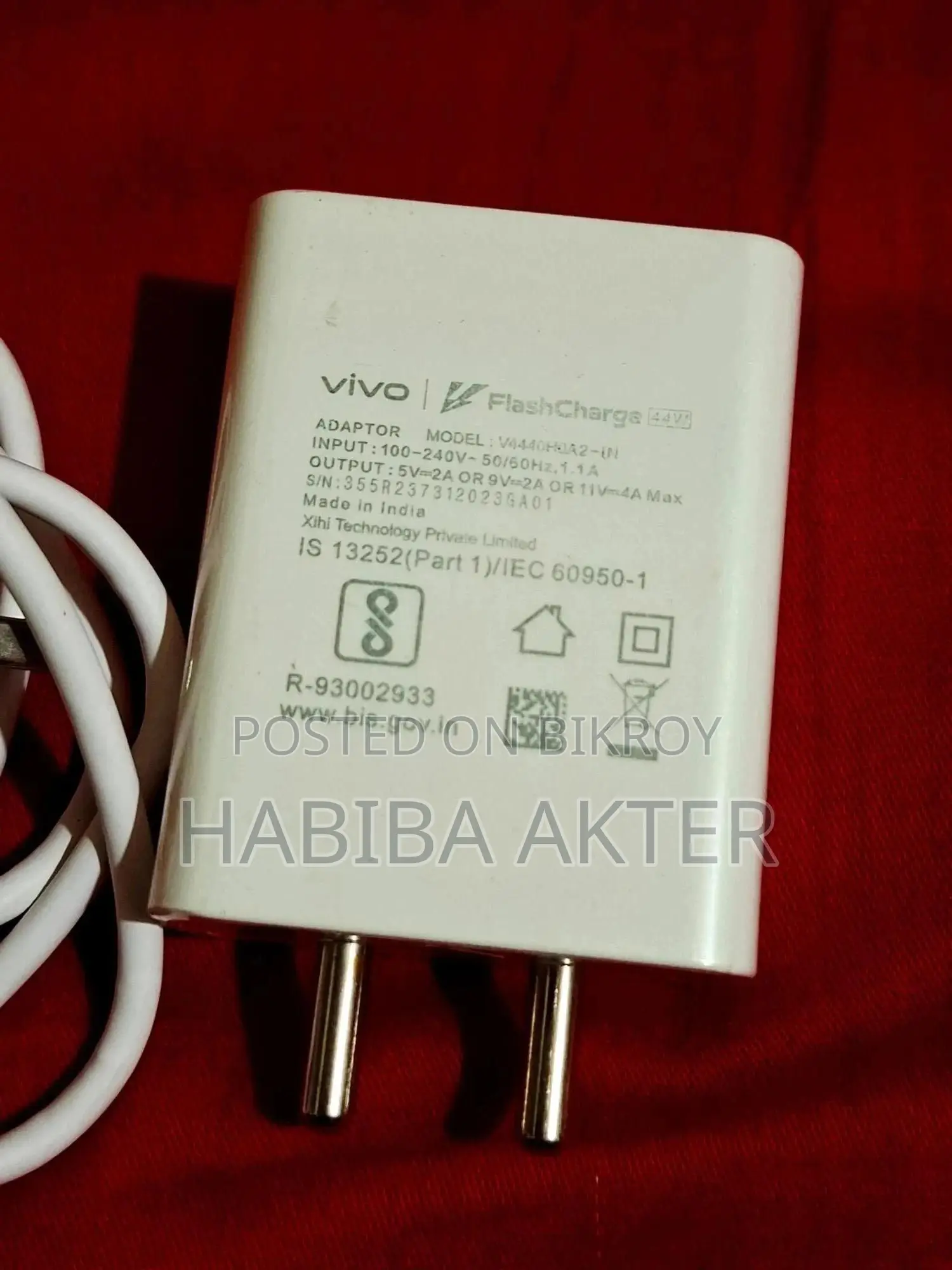 Vivo 44w Original Charger