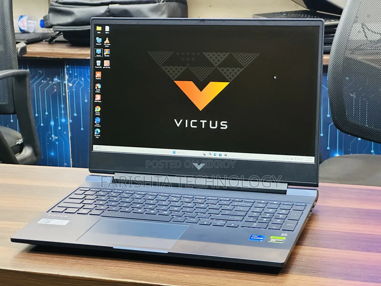 ল্যাপটপ HP Victus 15 16GB Intel Core I7 SSD 512GB