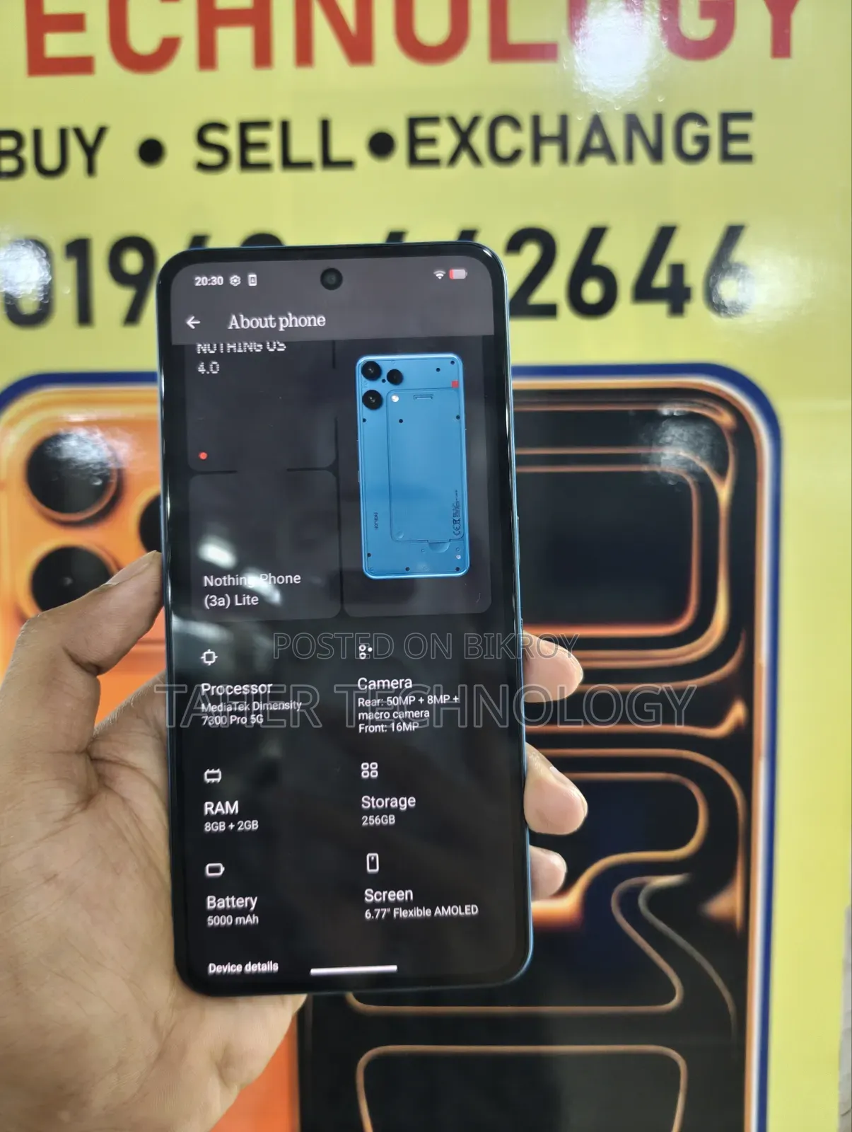 Nothing Phone 3a Lite 256 GB Blue
