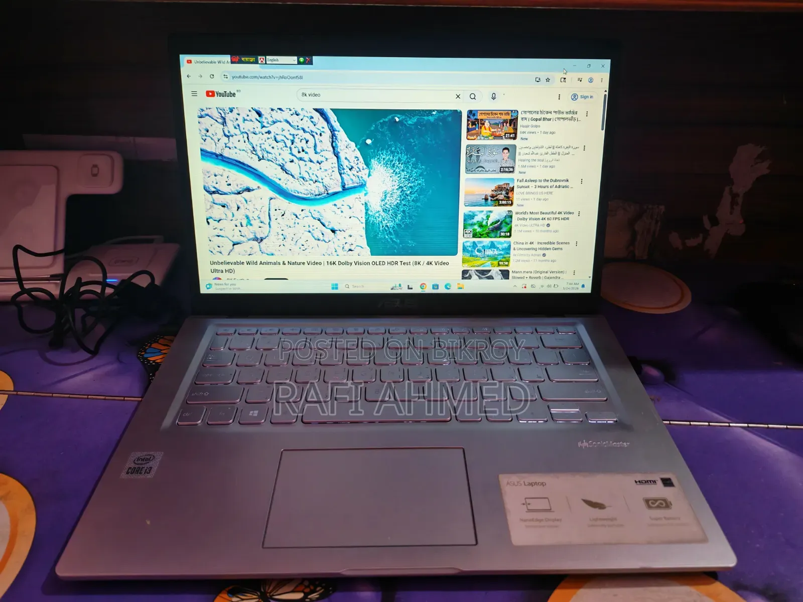 ল্যাপটপ Asus X415J 4GB Intel Core I3 HDD 256GB