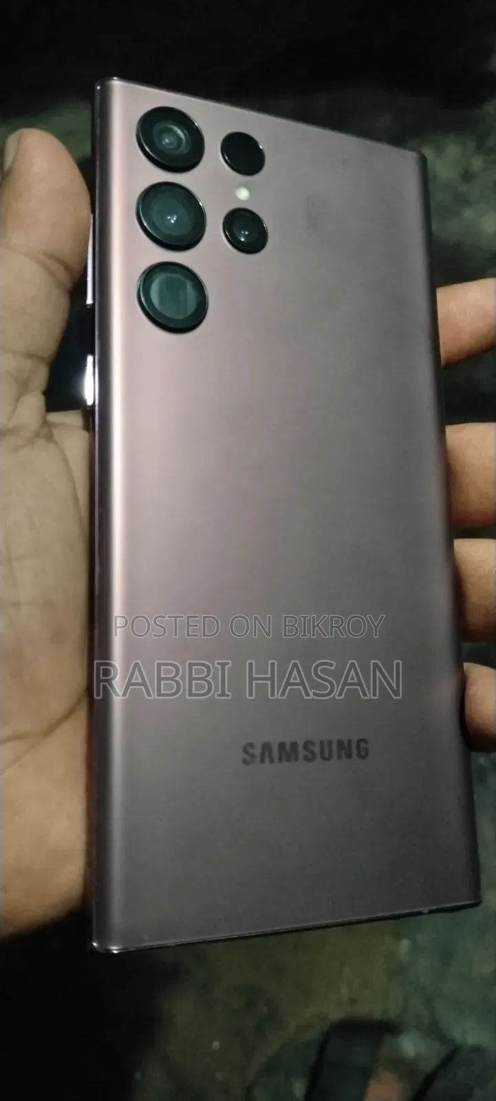 Samsung S22 Ultra: 12GB RAM: 256GB Storage: Security: ID Card