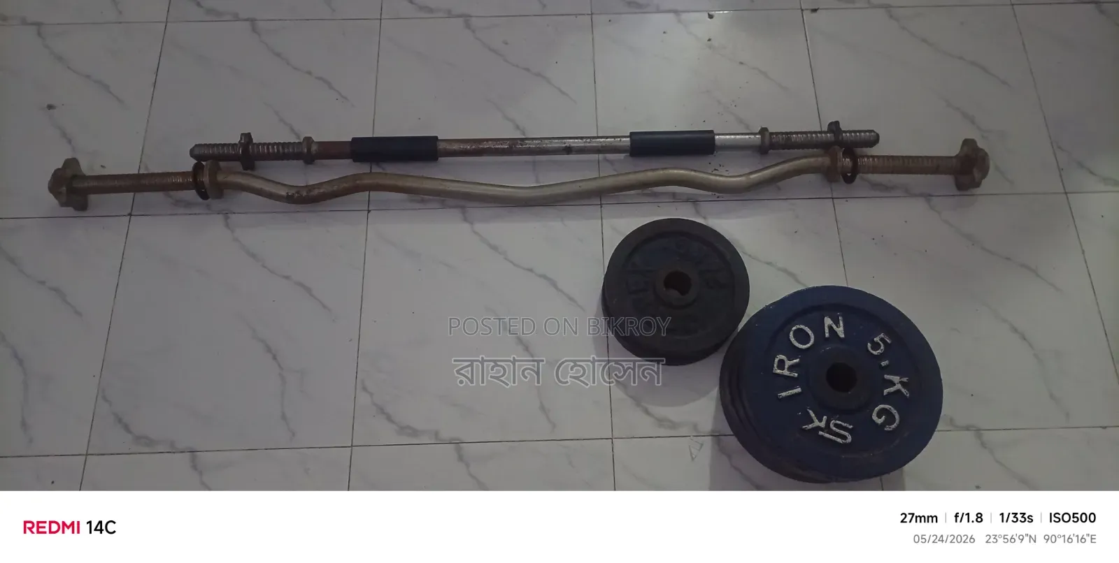 Barbell / Zikzak Barbell + 25 Kg Weight