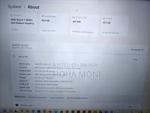 ল্যাপটপ HP Omen 15 16GB AMD Ryzen 7 SSD 512GB