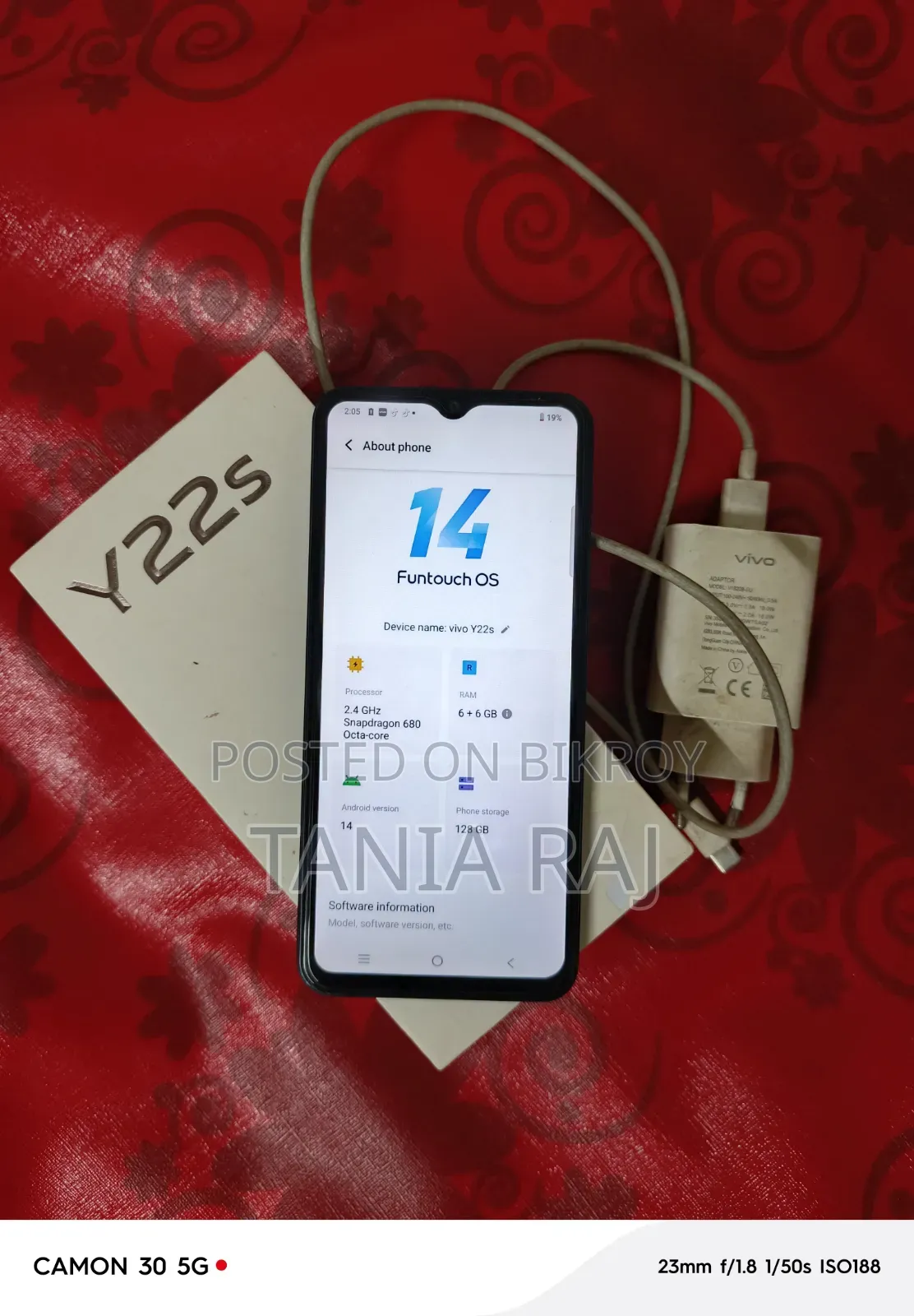 Vivo Y22s 128 GB Black