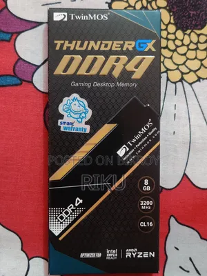 Twinmos Thunder Gx 8GB DDR4 3200MHz U-DIMM Desktop RAM With Heatsink