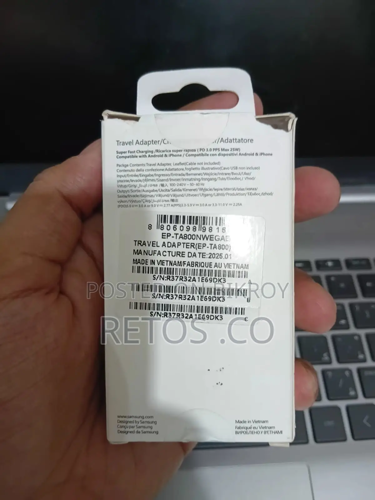 Samsung 25 Watt PD Adapter (Original)