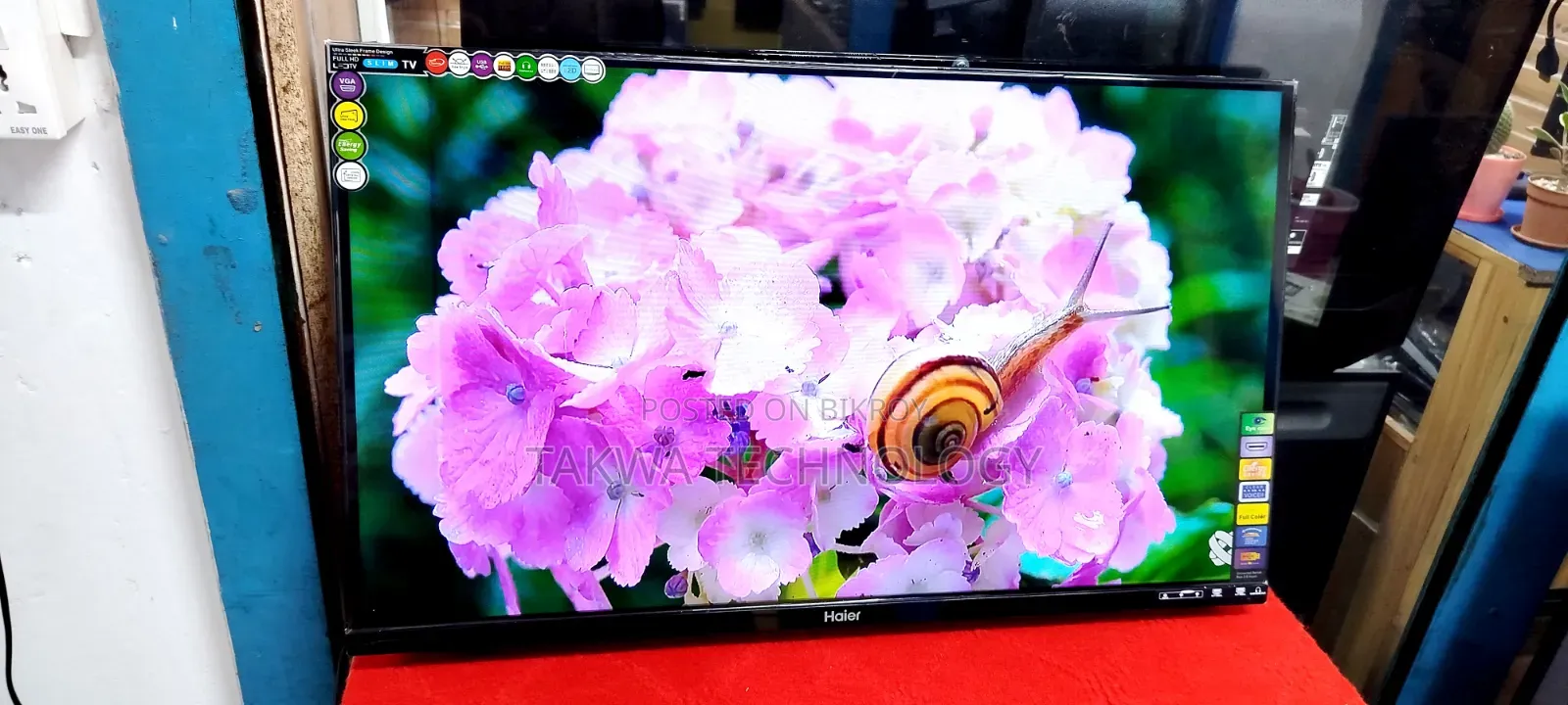 Haier 32" Inche Android Smart Framelss Voice Control Full Hd Tv