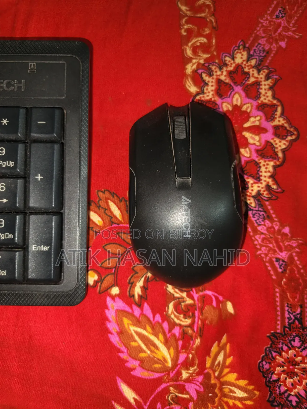 A4tech 3000n v-Track 2.4g Wireless Bangla Keyboard and Mouse