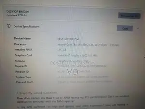 Laptop Toshiba Dynabook R634/M 2GB Intel Core I3 SSD 256GB
