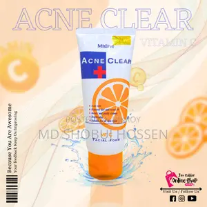 Acne Clear Vitamin C Facial Foam Face Wash – Acne Care Brightening