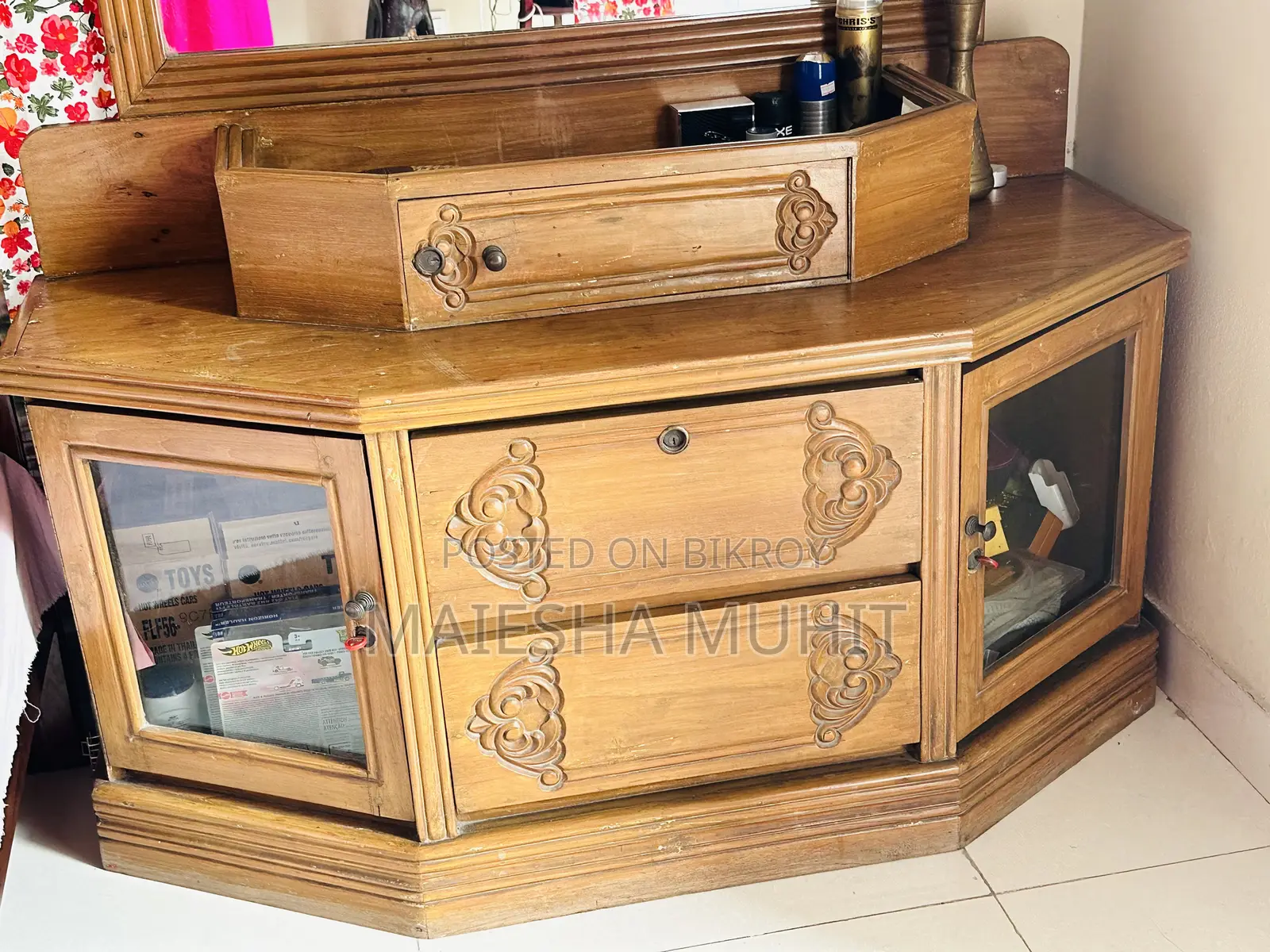 Original Teak Wood Dressing Table