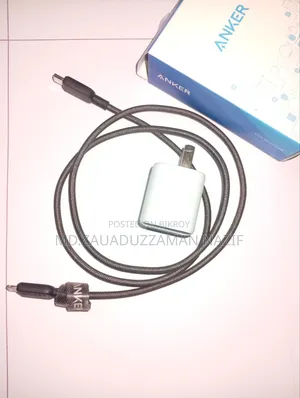 Anker 20 Watt Charger With Type C To Lightning Cable