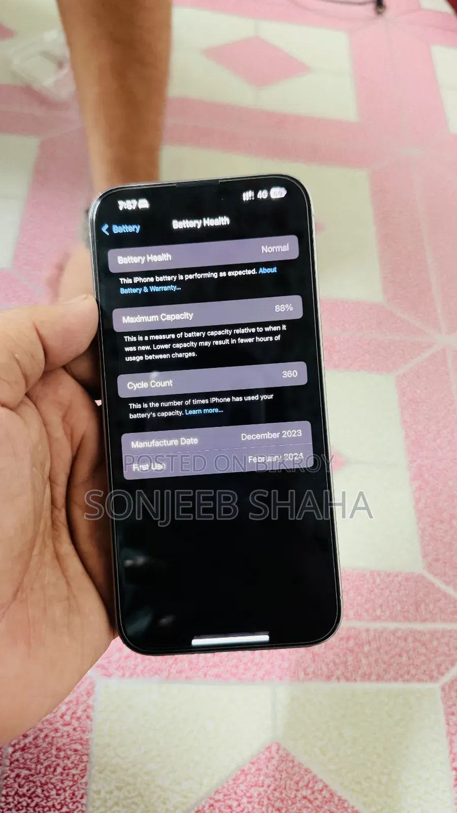 Apple iPhone 15 Pro Max 256 GB Silver