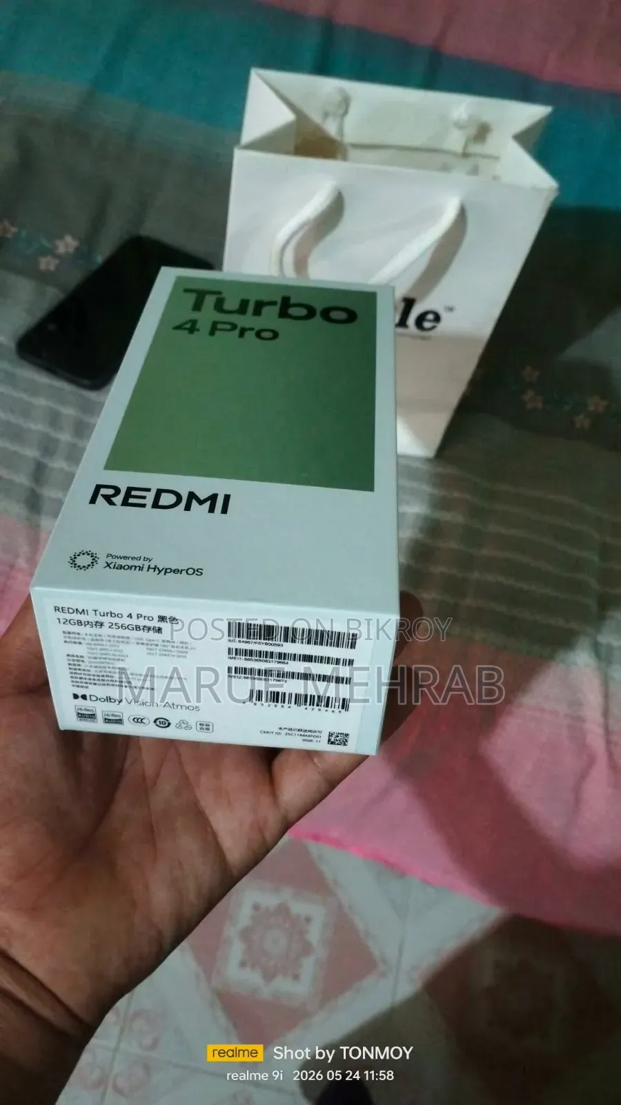 Xiaomi Redmi Turbo 4 Pro 256 GB Black