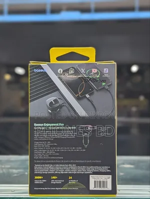 Baseus Enjoyment Pro Retractable Usb C 60w Car Charger