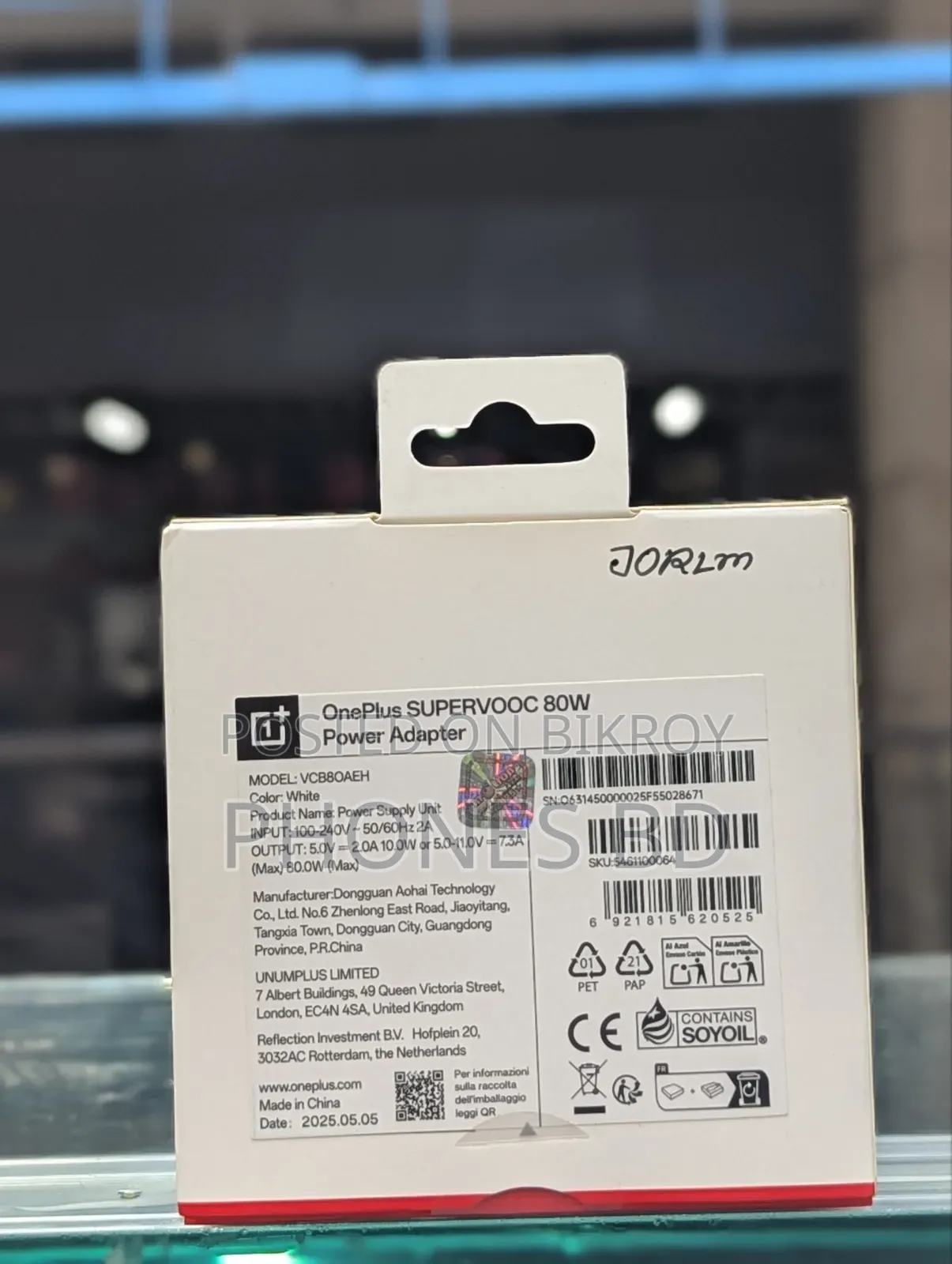 Oneplus Supervooc 80w Power Adapter