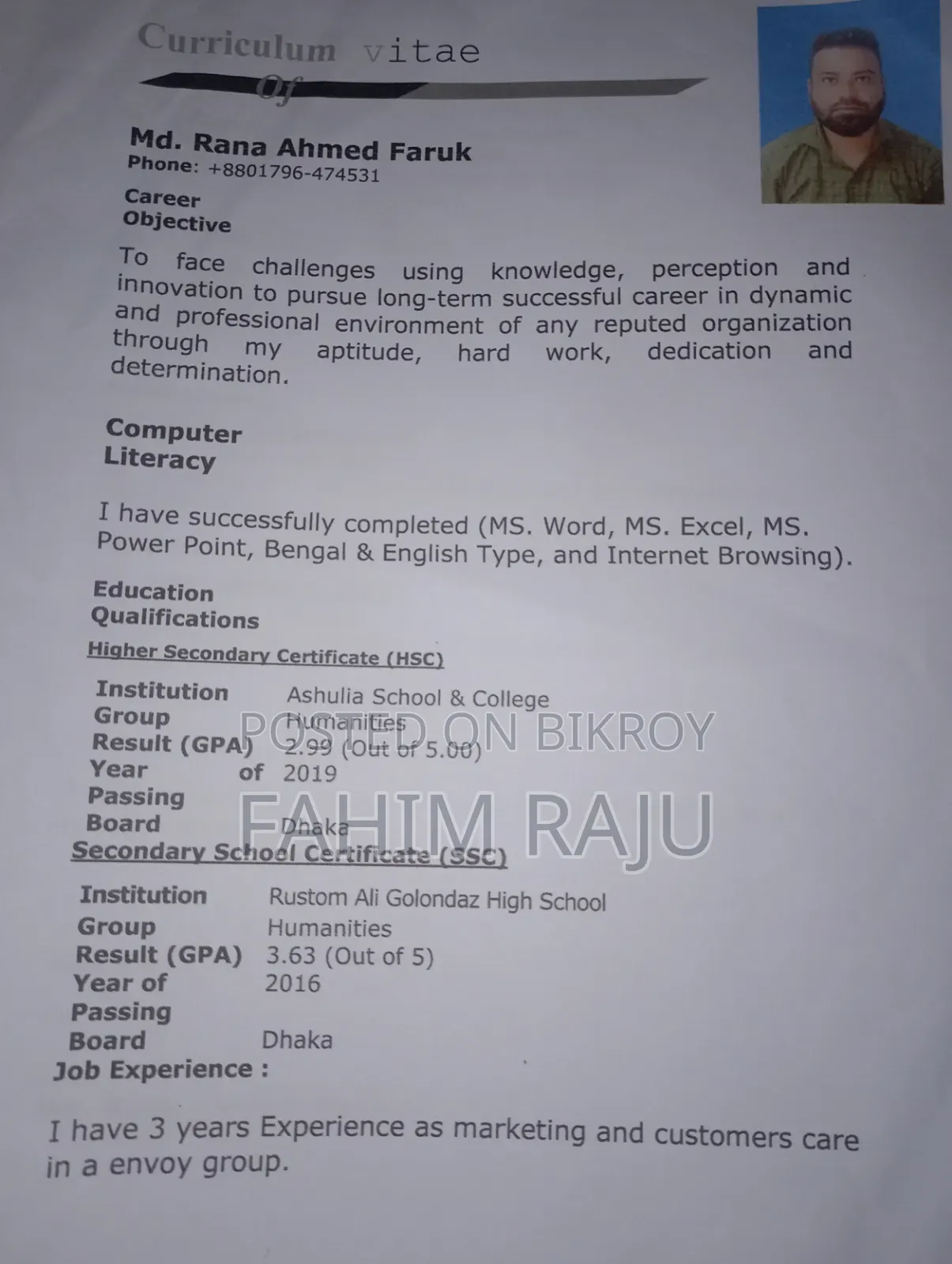 Application for Any Job