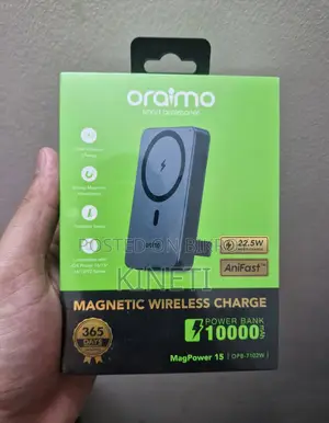 Oraimo MagPower 15 (10000mAh) Wireless and Wired Power Bank
