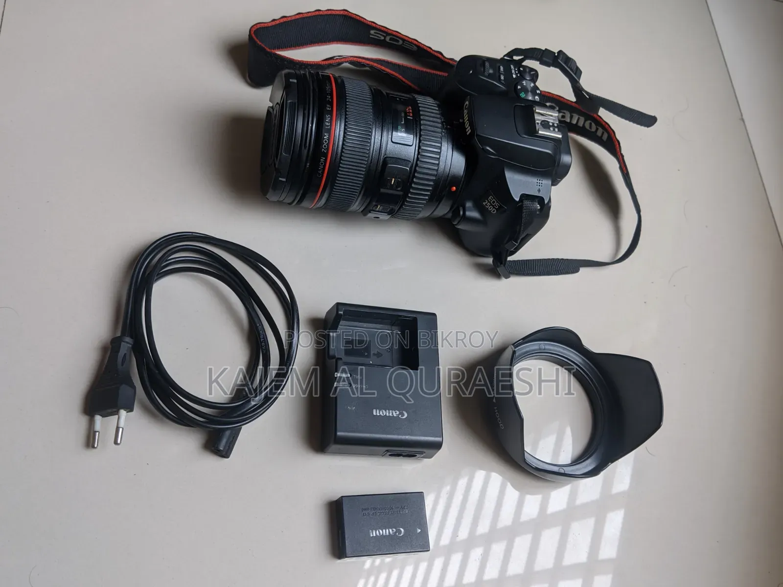 Canon Eos 250d DSLR + Canon 24-105mm F/4l Lens for Sale