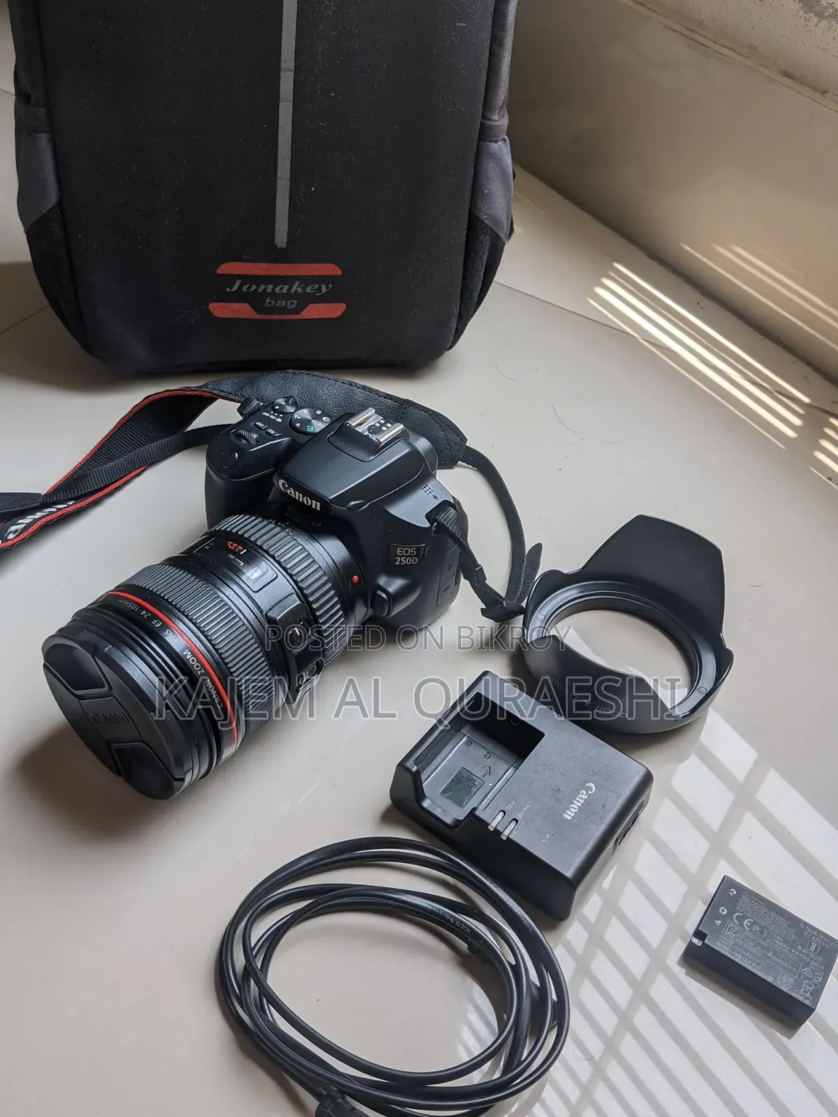 Canon Eos 250d DSLR + Canon 24-105mm F/4l Lens for Sale