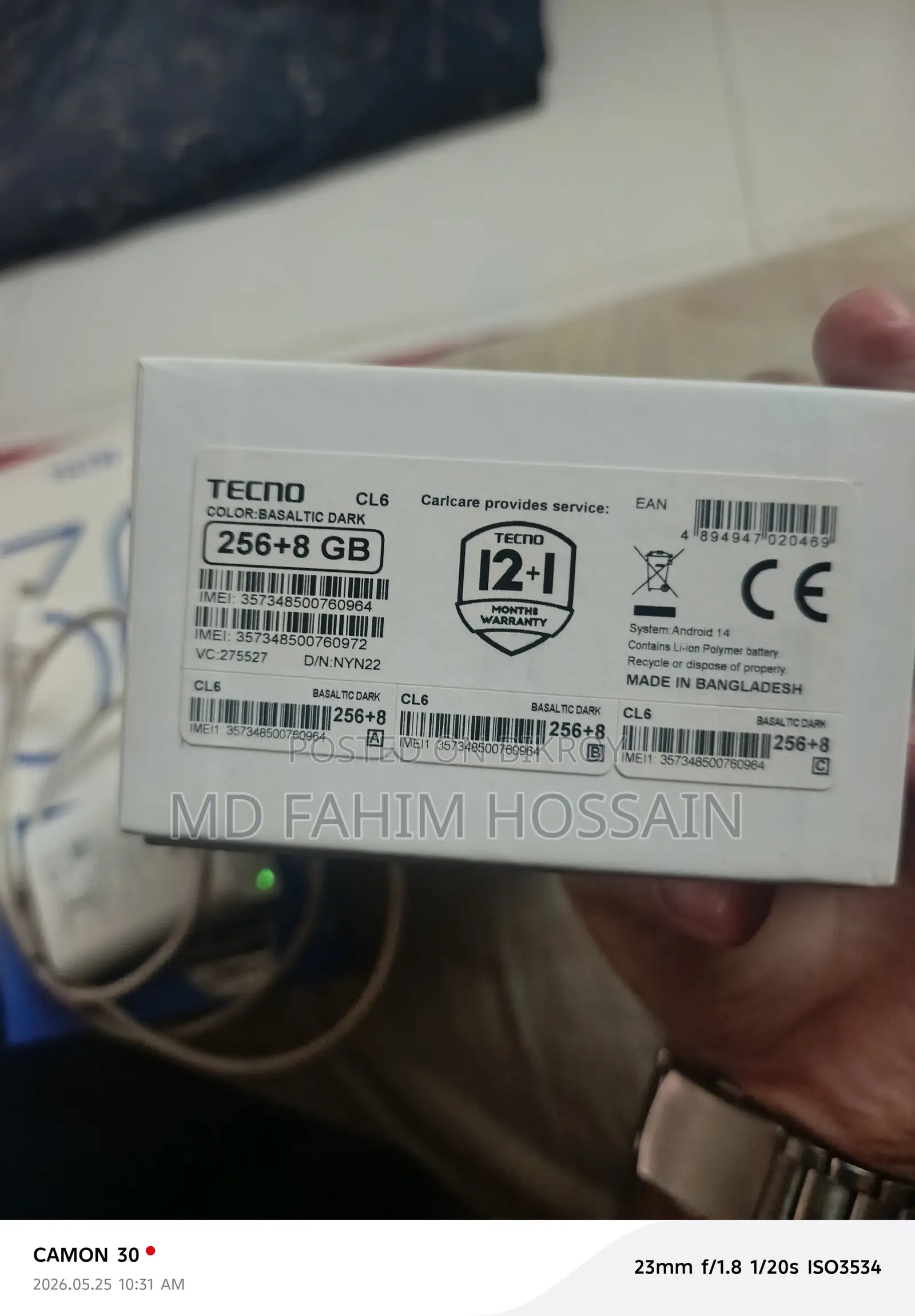 Tecno Camon 30 256 GB Black