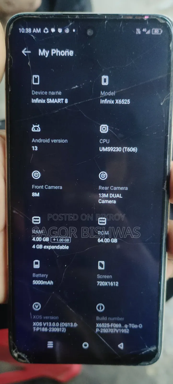 Infinix 4 GB Rose Gold