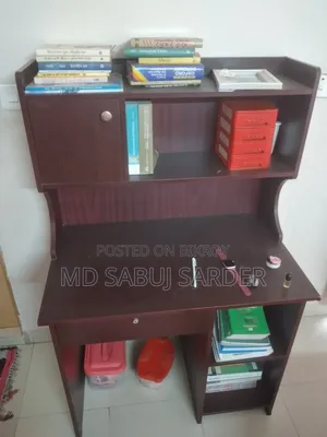পড়ার টেবিল + বুক সেলফ