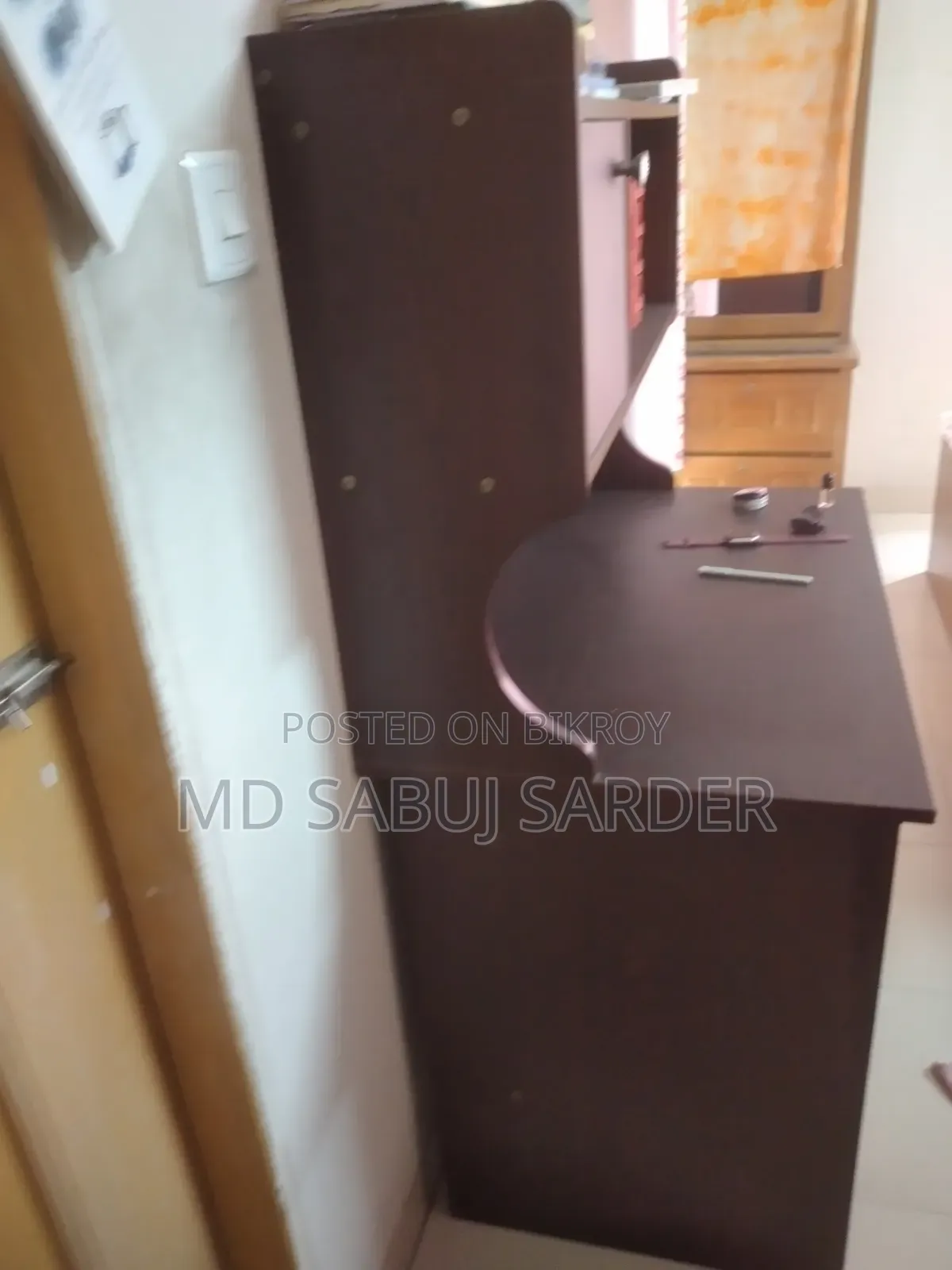 পড়ার টেবিল + বুক সেলফ