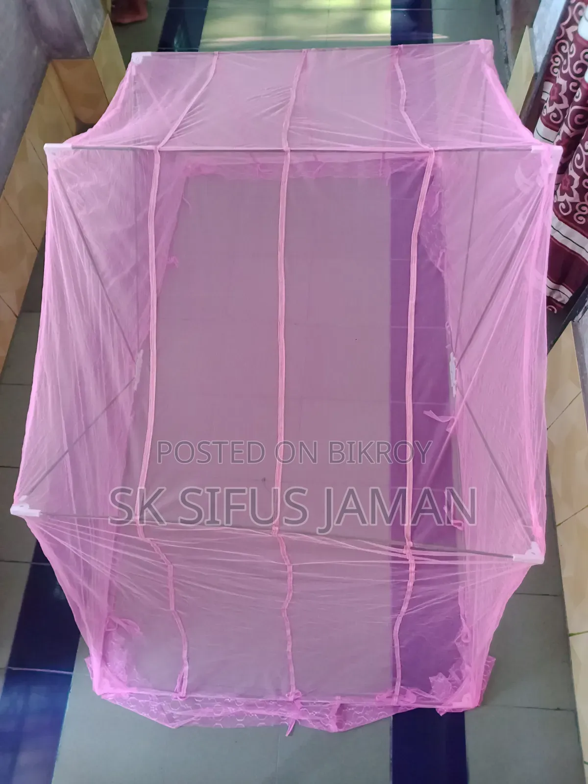 Premium Quality Mosquito Net, No Hassle of Tying Ropes