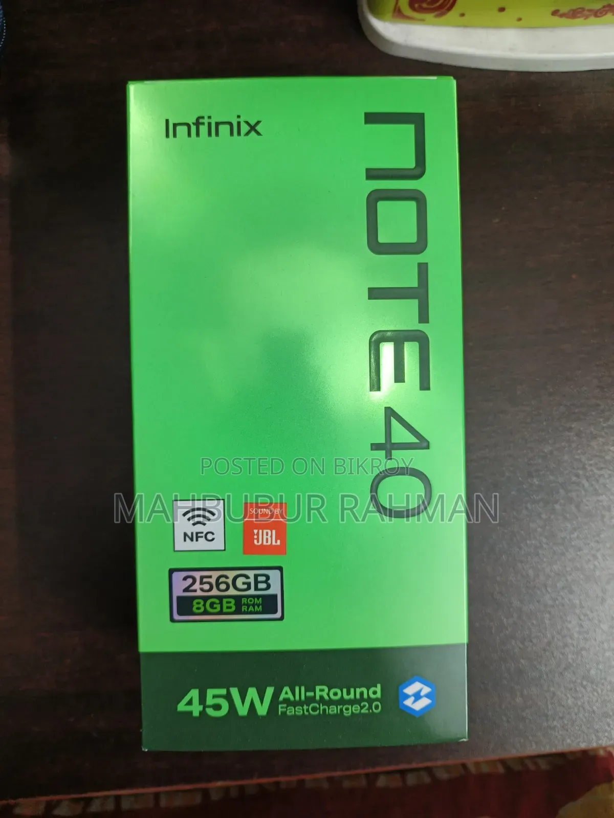 Infinix Note 40 256 GB Black