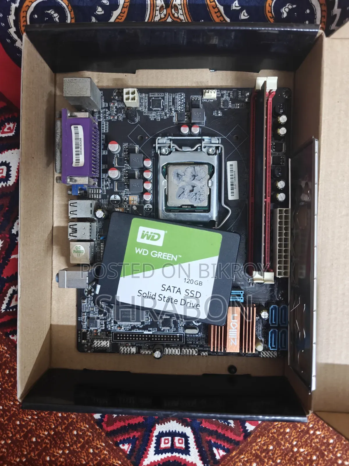 Foxcon H61 Motherboard + Ram Processor SSD
