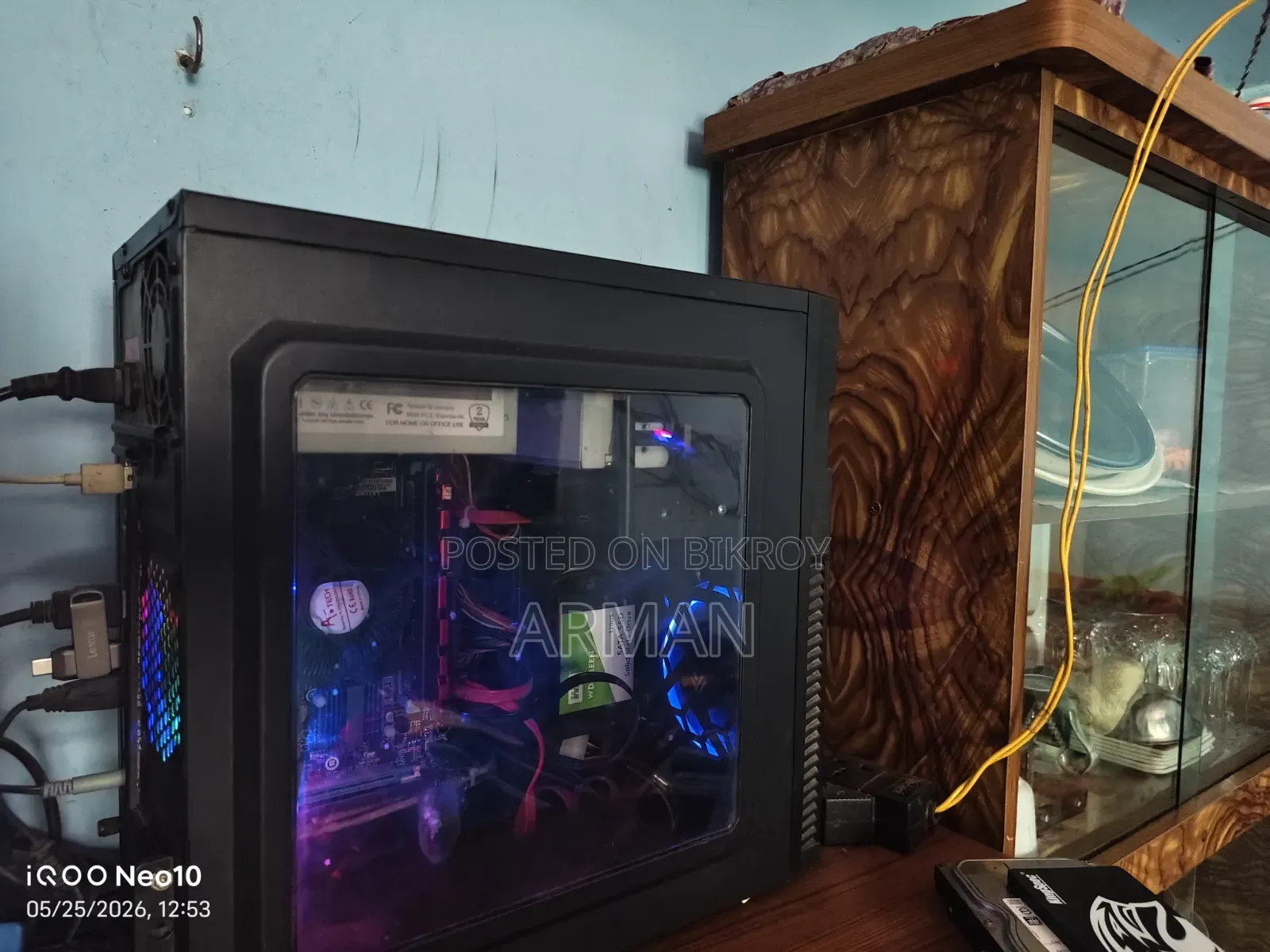 Desktop Computer 8GB Intel Core I5 HDD+SSD 256GB