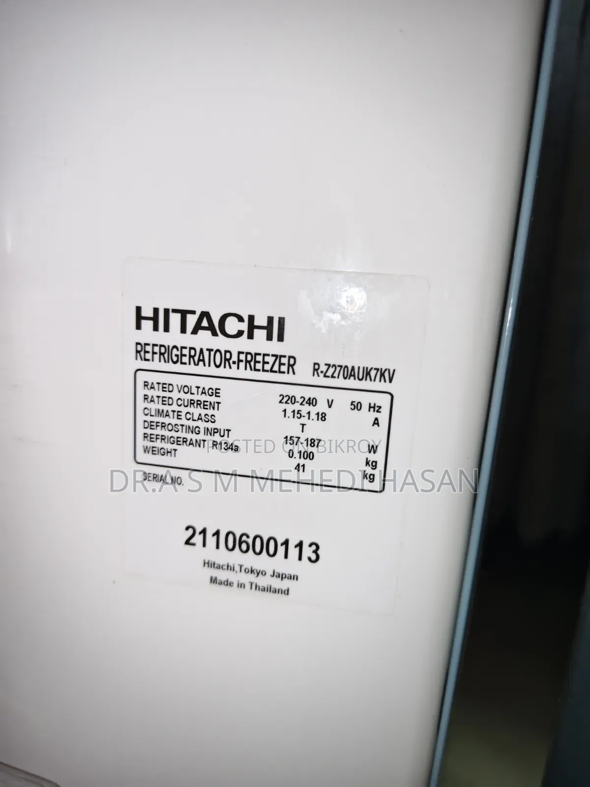 Hitachi Refrigerator
