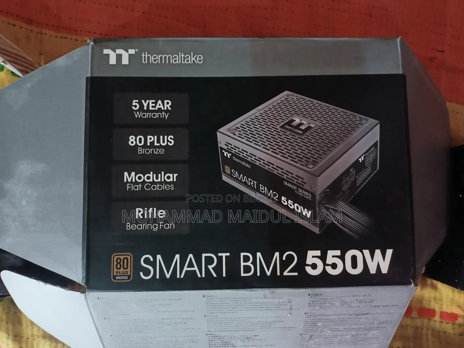 Thermaltake Smart Bm2 550w Semi Modular 80 Plus Bronze Power Supply
