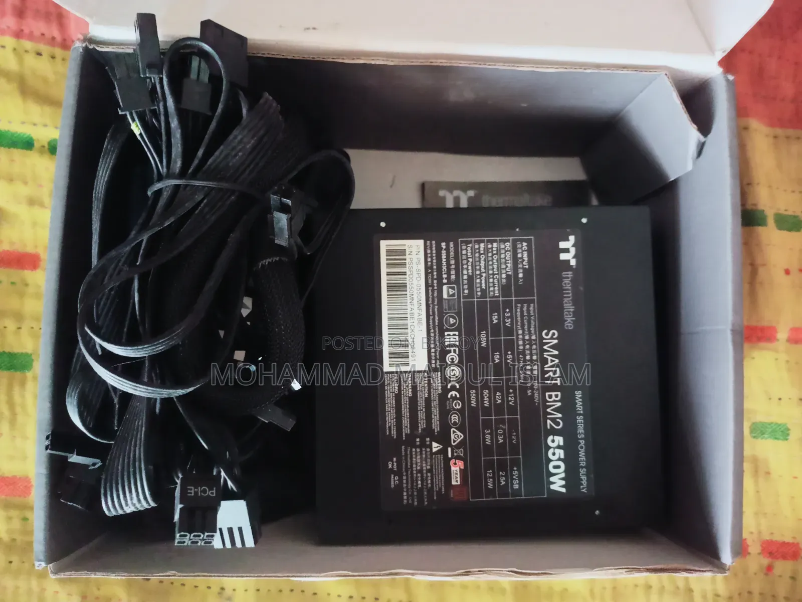 Thermaltake Smart Bm2 550w Semi Modular 80 Plus Bronze Power Supply