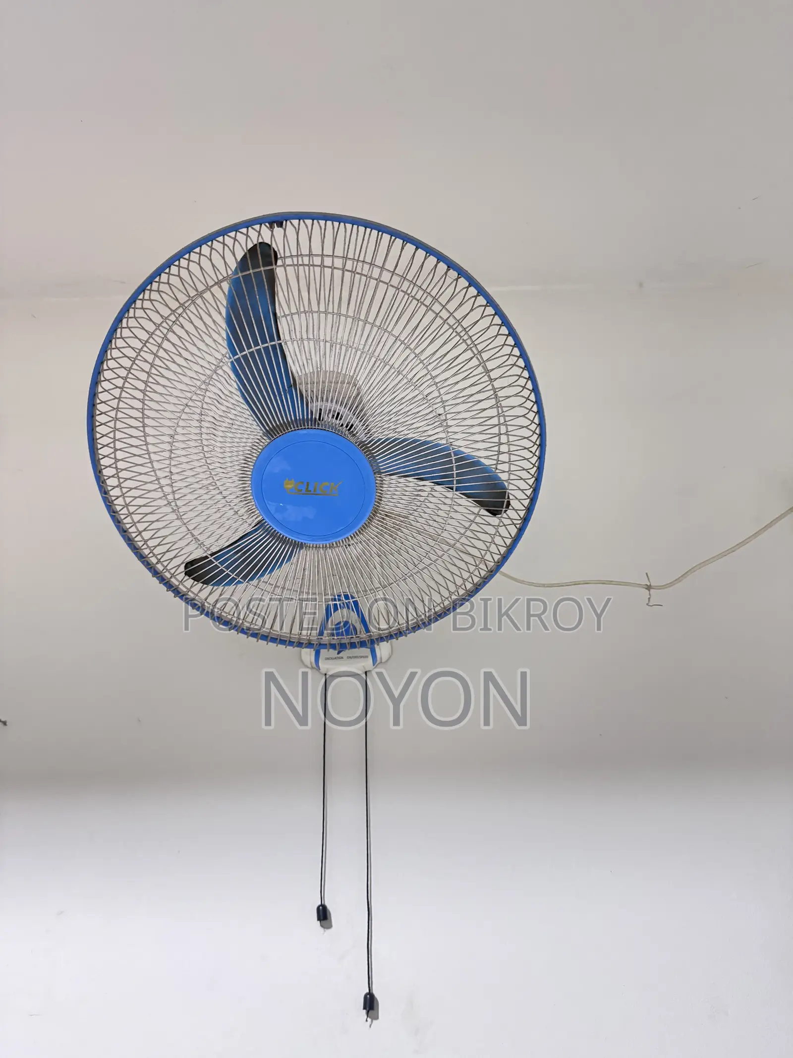 Click Wall Fan 4 PCS Total
