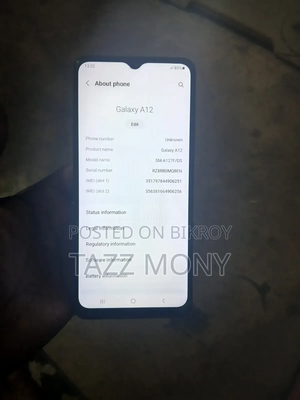 Samsung Galaxy A12 64 GB Blue