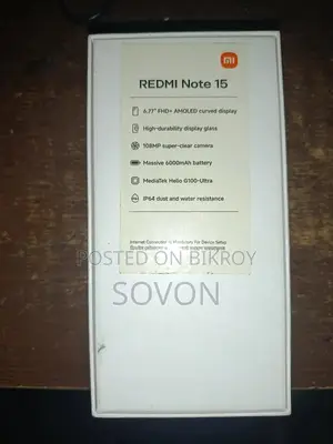 New Xiaomi Redmi Note 15 128 GB Black