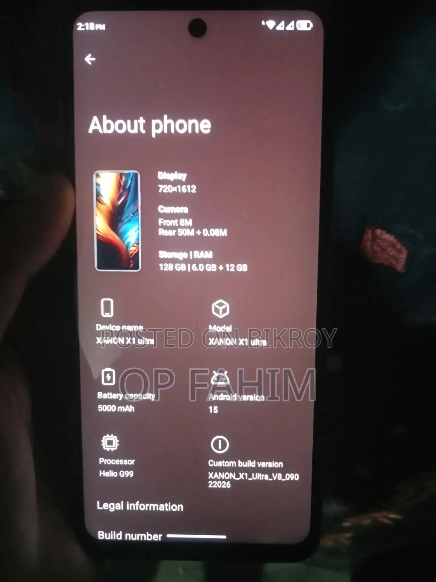 Mobile Phone 128 GB Black