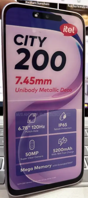 New Itel City 200 128 GB Purple